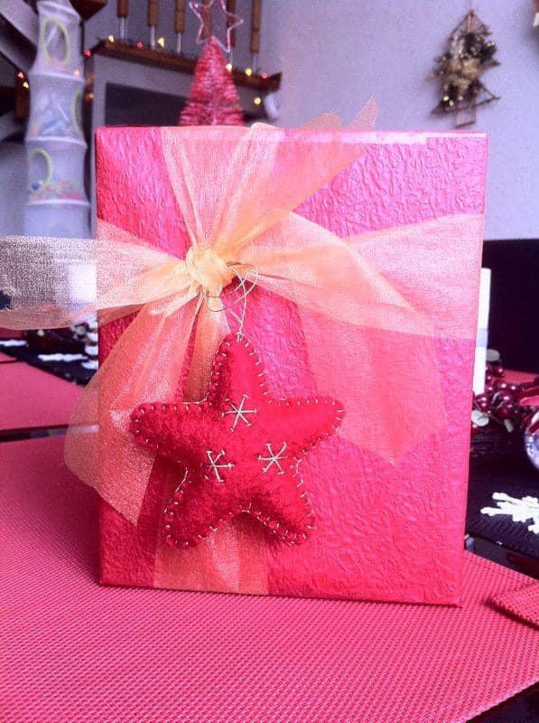 Gift wrapping idea - include a star!