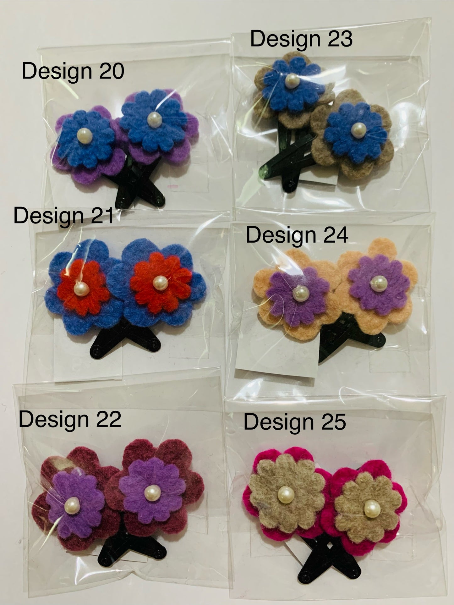 *Hair clips (S$10 for 4 pairs) (41 variations)